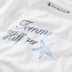 TOMMY HILFIGER Girls Sequin Foil T-Shirt