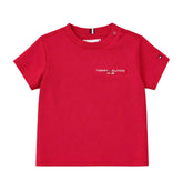 TOMMY HILFIGER Mini Corp t-shirt, soft, cotton fabric. Tommy logo on the chest. Crew neck. Short sleeves.