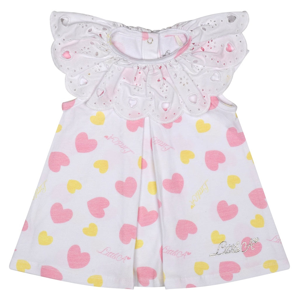 LITTLE A Joanie Heart Print Dress LITTLE A Joanie Heart Print Dress