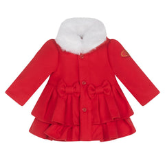 LITTLE A Harper Felt Coat Beret Set