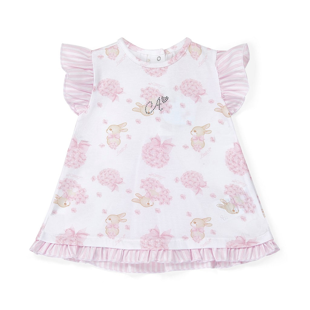 LITTLE A AMY Bunny Dress Knicker Set LITTLE A AMY Bunny Dress Knicker Set