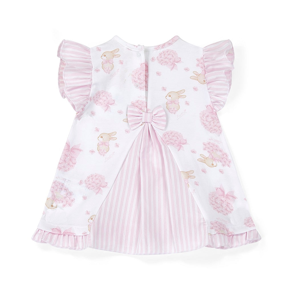 LITTLE A AMY Bunny Dress Knicker Set LITTLE A AMY Bunny Dress Knicker Set