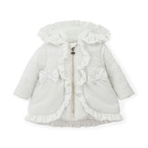 LITTLE A KAIA Heart Embroidery Puff Hooded Jacket