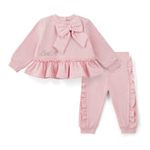 LITTLE A JASMINE Bow Frill Tracksuit