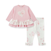 LITTLE A JADE Cupcake Print Legging Set