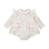 LITTLE A JOURNEY Cupcake Print Romper
