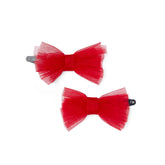 LITTLE A KAYLEE Tulle Bow Hairclips
