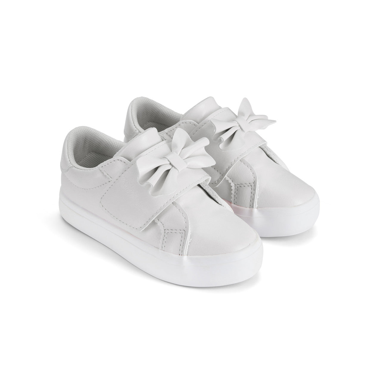 Little A Bowie Bow Trainer White Little A Bowie Bow Trainer White