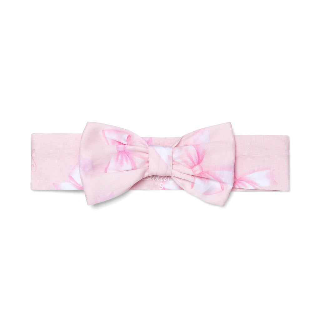 Little A Bow Print Headband