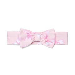 Little A Bow Print Headband