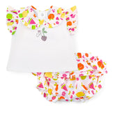 LITTLE A Fruit Print Jam Pant Set