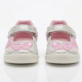 LELLI KELLY Sylvie dolly shoes bring enchanting style to little feet. These silver glitter shoes feature beaded butterflies with beaded floral accents across the front and sides, creating a magical sparkle with every step.