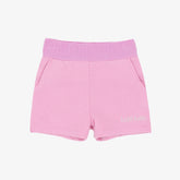 LELLI KELLY Athena Pink Short sweatshorts feature charming ruffle detailing and signature branding.