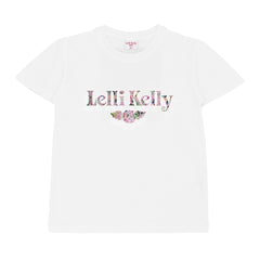 LELLI KELLY T-Shirt with Floral Print Ruffle Shorts