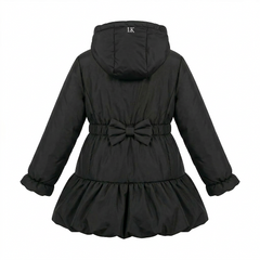 LELLI KELLY BTS Betsy Hooded Coat with Bow on back. Black