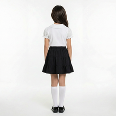 LELLI KELLY Bailey Black Skirt, featuring the signature charm branding logo