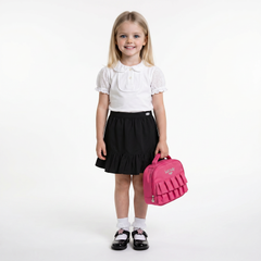 LELLI KELLY Betty Black Skirt combine style with practical comfort. These charming skirts feature a decorative bow detail on the back and an iconic LELLI KELLY logo charm