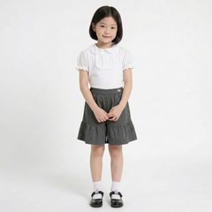 LELLI KELLY Grey Bambi charming culottes feature a decorative bow detail on the back and an iconic LELLI KELLY logo charm.