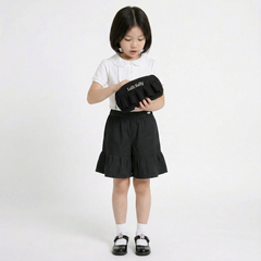 LELLI KELLY Black Bambi charming culottes feature a decorative bow detail on the back and an iconic LELLI KELLY logo charm