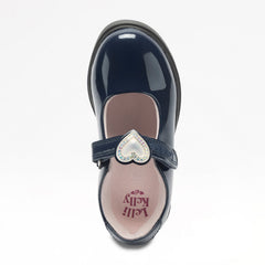 LELLI KELLY Smart Navy Sabrina School Shoes that work with any wardrobe. Gift Included