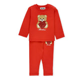 Baby Moschino Heart Teddy Bear Two Piece Set