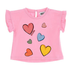 Baby Moschino Sequin Heart T-Shirt Legging Set