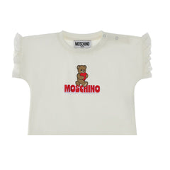 Baby MOSCHINO T-Shirt Short Leggings Set Heart Teddy Bear Logo