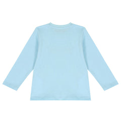 Baby Moschino Bear Logo T-Shirt Sky Blue