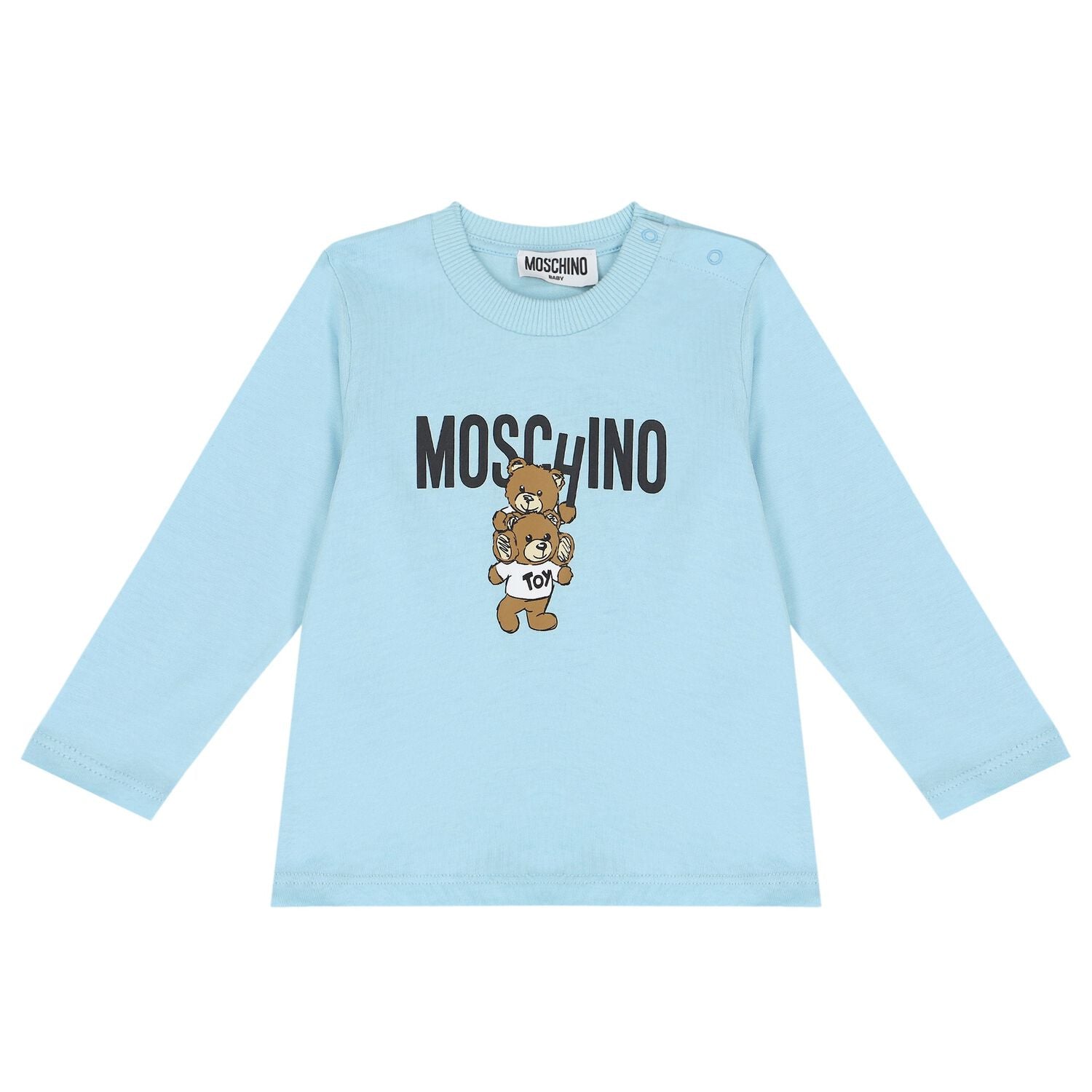 Moschino Bear Logo T-Shirt Sky Blue