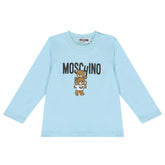 Moschino Bear Logo T-Shirt Sky Blue