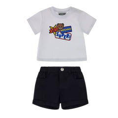 MOSCHINO Baby Super Star T-Shirt Shorts Set