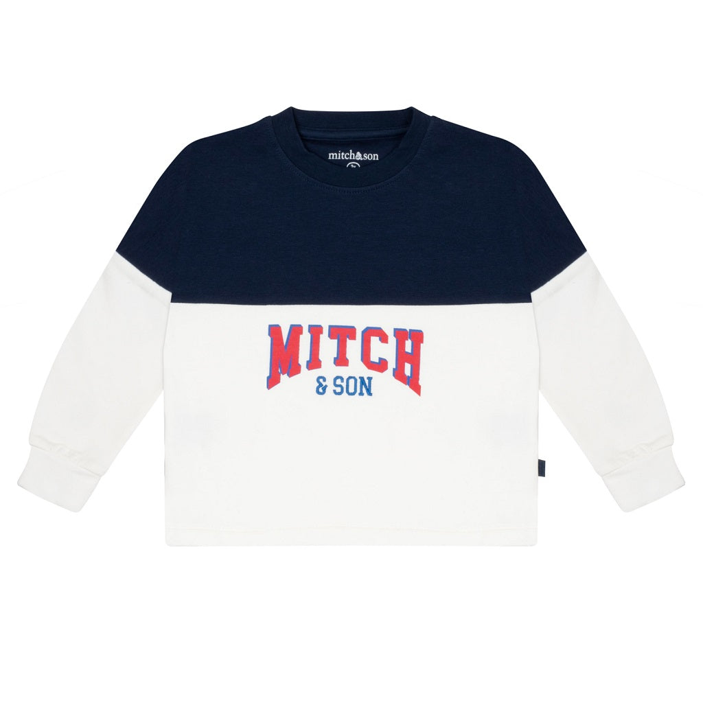MITCH & SON Snow White Drop shoulder crewneck sweatshirt