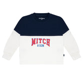 MITCH & SON Snow White Drop shoulder crewneck sweatshirt