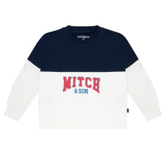 MITCH & SON Snow White Drop shoulder crewneck sweatshirt