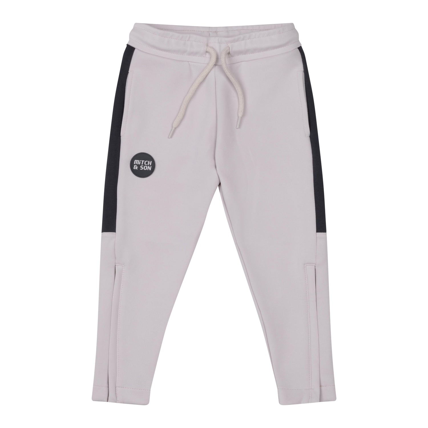 MITCH & SON Boys Poly Zipper Tracksuit Stone Grey MITCH & SON Boys Poly Zipper Tracksuit Stone Grey