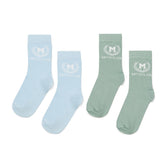 MITCH & SON Boys Crest 2 Pack Socks
