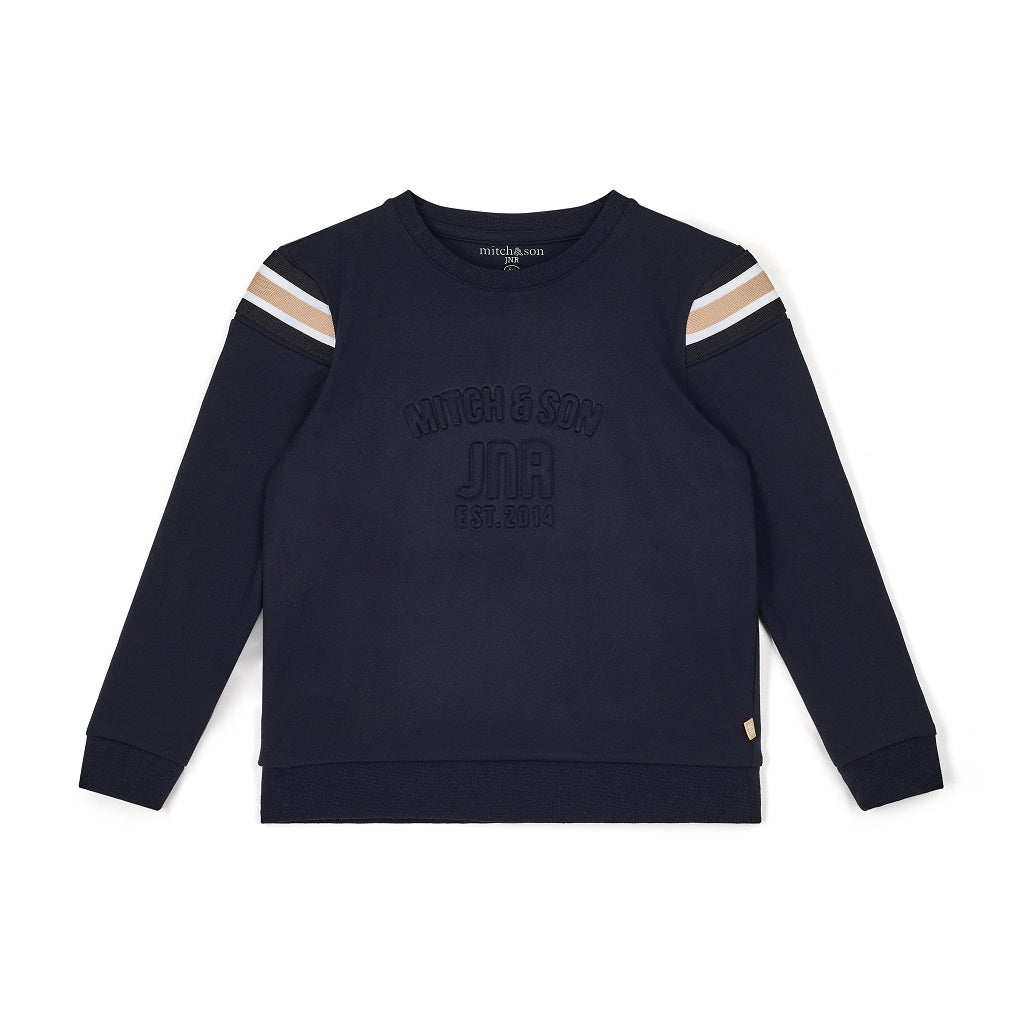 MITCH & SON Boys Embossed Crew Neck Tracksuit MITCH & SON Boys Embossed Crew Neck Tracksuit