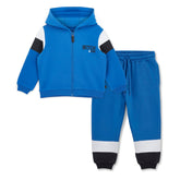 MITCH & SON Winter Chevron. The Wake tracksuit includes a zipper hoodie and matching joggers with bold colour blocking design.