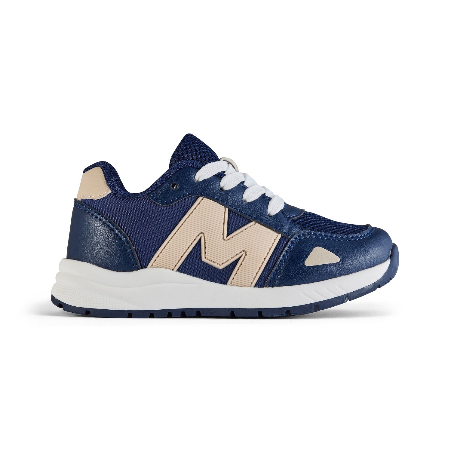 MITCH & SON The Sprint trainers feature a sporty design with contrast panels and lace fastening. Finished with a cushioned sole and signature logo detailing for all-day comfort. Navy