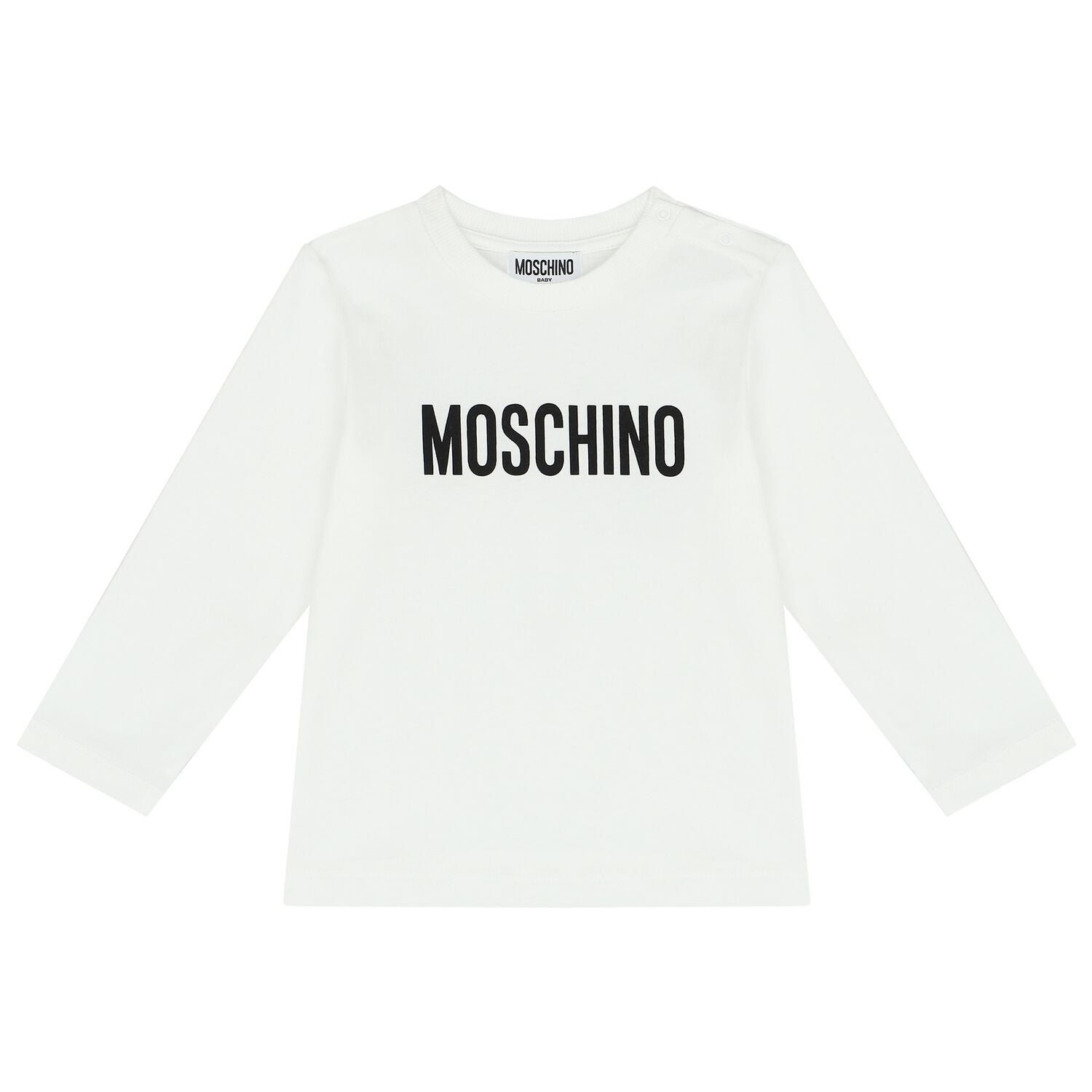 Moschino Long Sleeved T-Shirt White