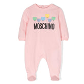 Moschino Teddy Balloons Logo Babygrow