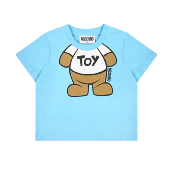 Moschino Baby Toy T-Shirt. Crystal Blue