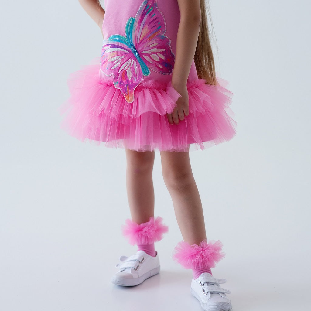 DAGA Pink Paradise Butterfly Dress DAGA Pink Paradise Butterfly Dress