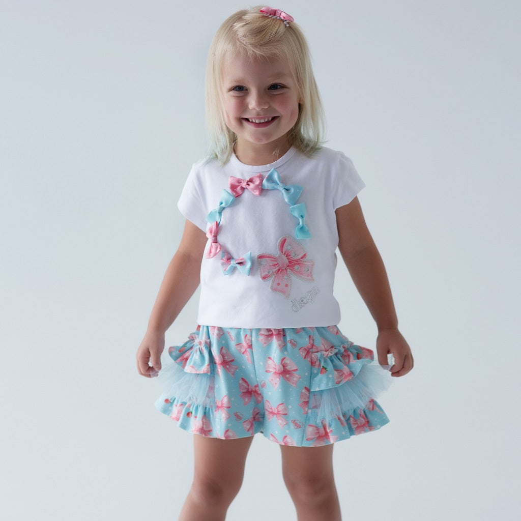 DAGA Magic Bow Top Skorts Set DAGA Magic Bow Top Skorts Set