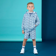 MITCH & SON JNR Space Dye Jacket. Bright Blue