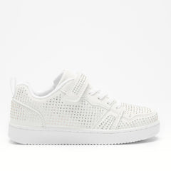MISS LK Grace Diamante Trainers White