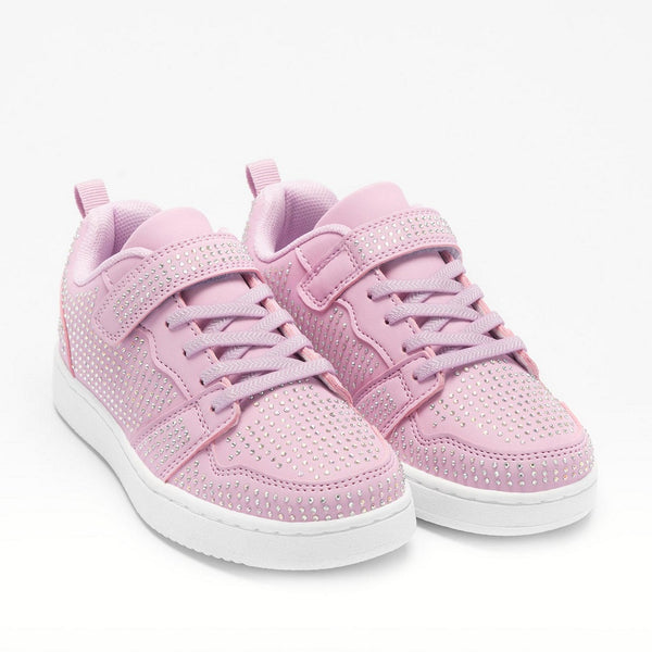 LELLI KELLY Miss LK lilac trainers with all over diamante's