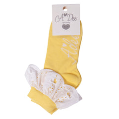 ADEE Chic Chevron Broderie Anglaise Ankle Socks