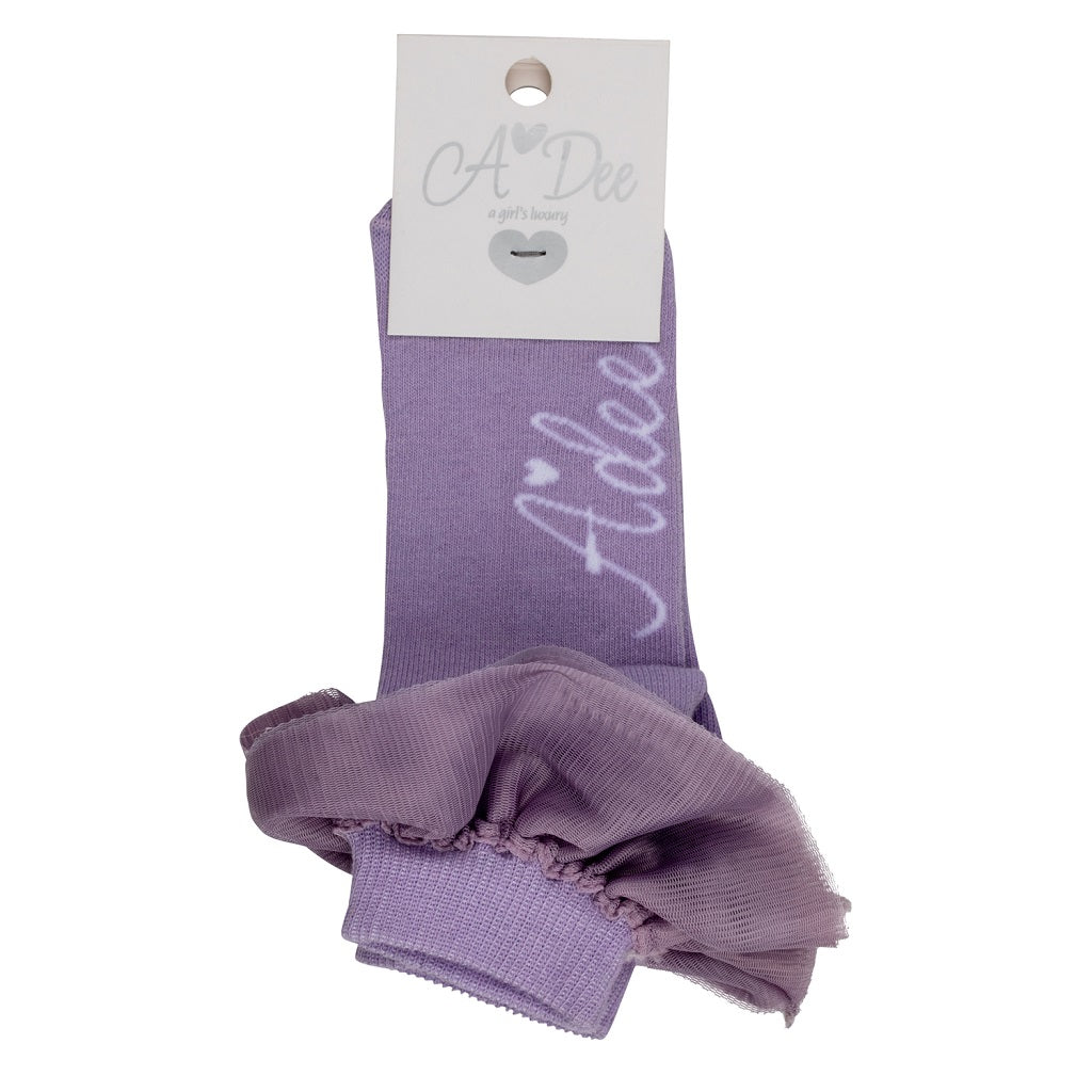 ADEE Popping Pastels Tulle Ankle Socks ADEE Popping Pastels Tulle Ankle Socks