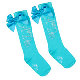 ADee Ocean Pearl Diamante Knee High Socks